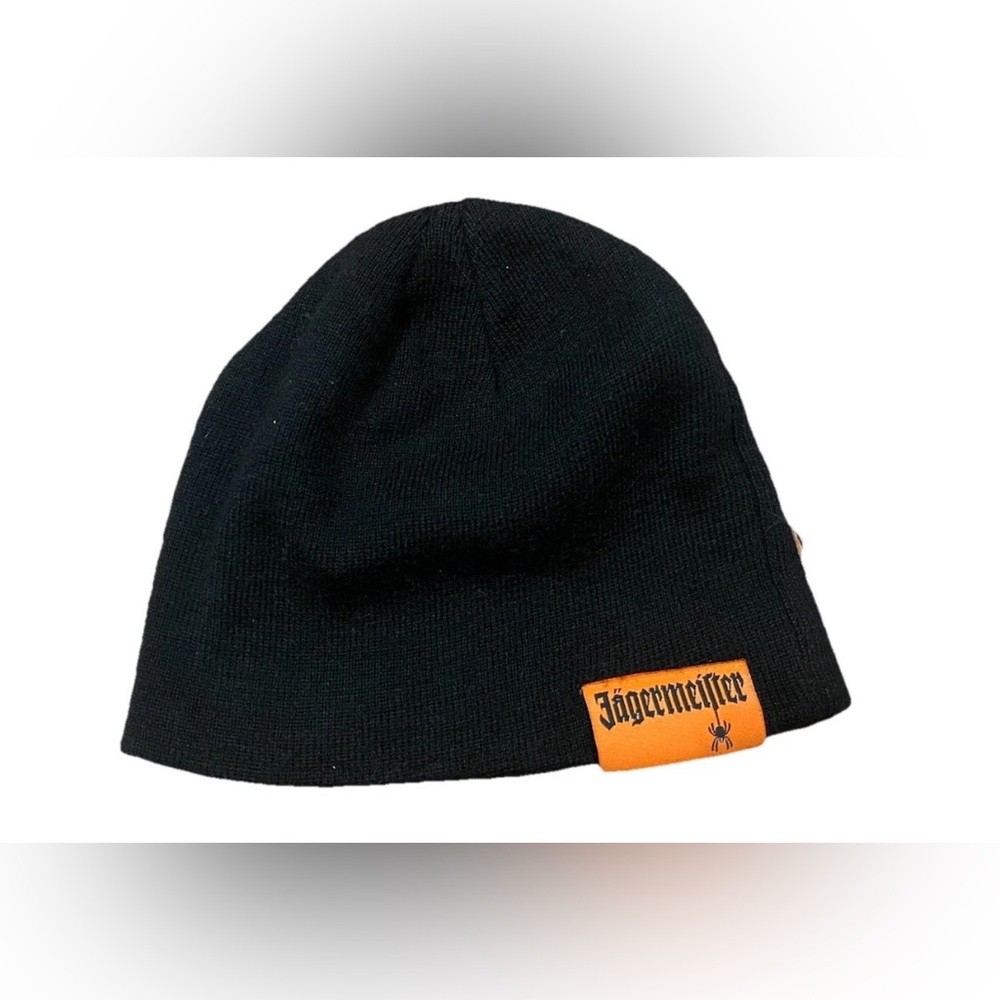 Jagermeister‎ Beanie Hat Cap Adult Black Orange Halloween 2009 Winter
